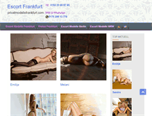 Tablet Screenshot of privatmodellefrankfurt.com